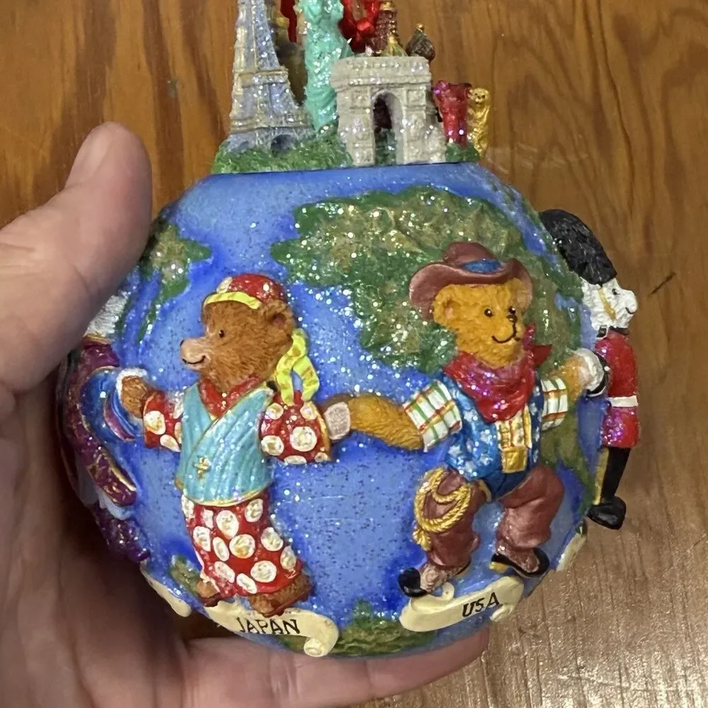Christopher Radko Christmas Ornament Teddies Around the World 2002